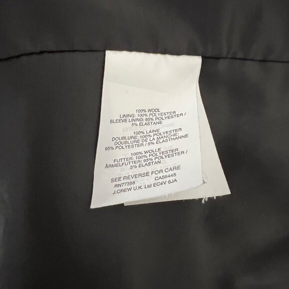 J. Crew Regent Blazer Wool Super 120's Gray Size 6 - Picture 6 of 7